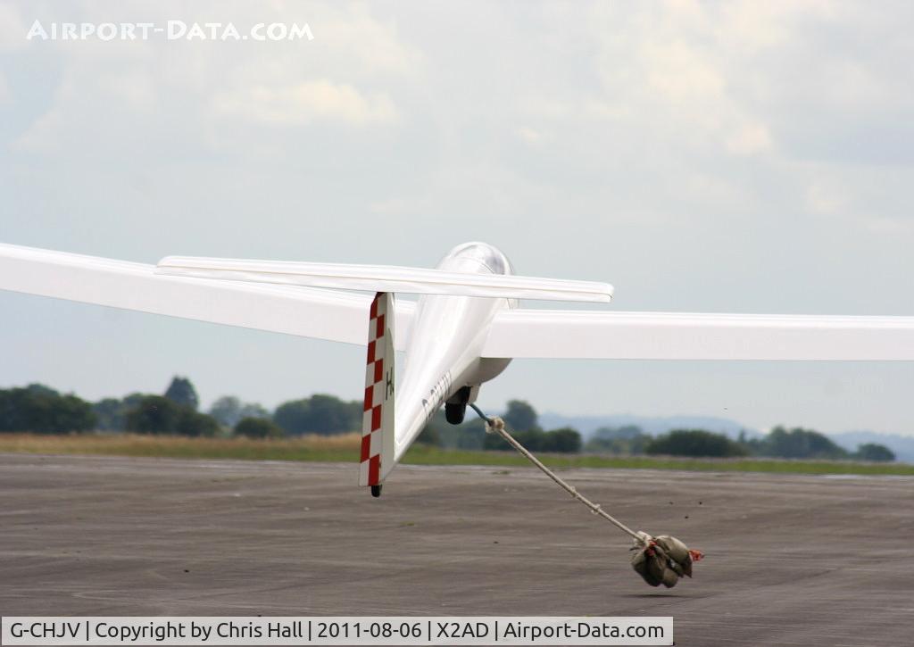 G-CHJV, 1975 Grob G-102 Astir CS C/N 1007, at the Cotswold Gliding Club, Aston Down