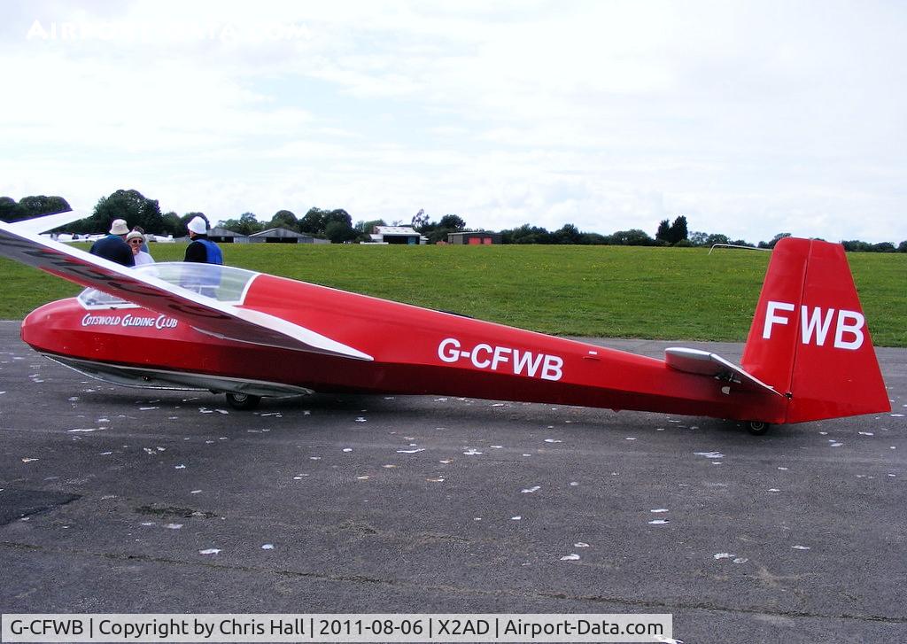 G-CFWB, 1970 Schleicher ASK-13 C/N 13224, at the Cotswold Gliding Club, Aston Down