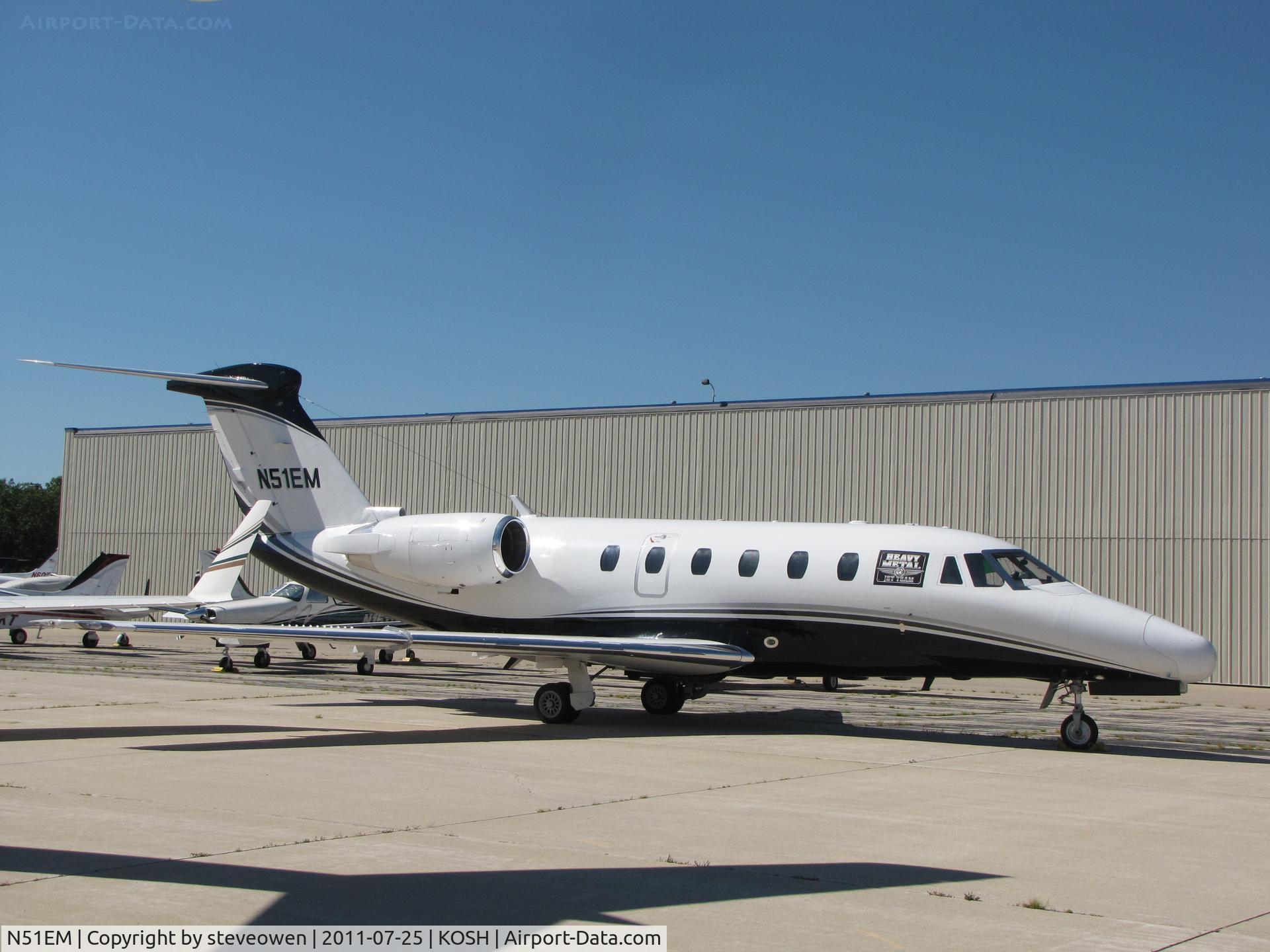 N51EM, 1984 Cessna 650 Citation III C/N 650-0030, on the Orion FBO Ramp EAA 2011