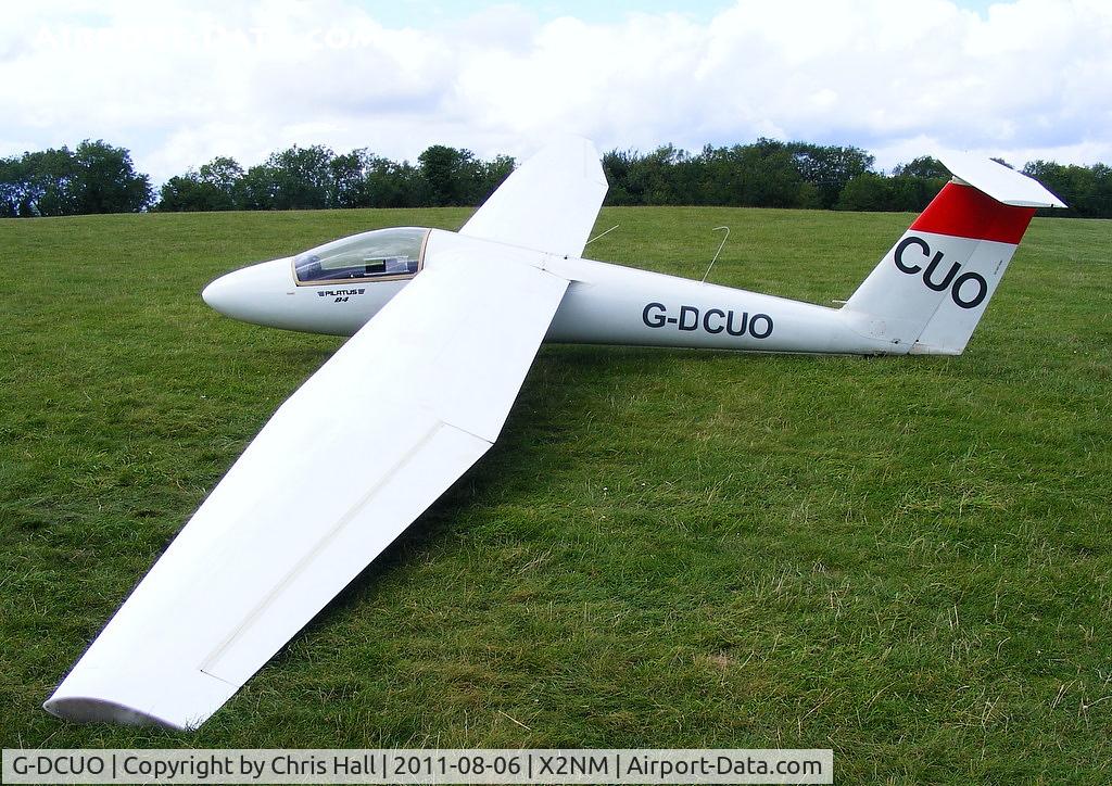 G-DCUO, 1973 Pilatus B4-PC11 C/N 040, departed from nearby Aston Down, the pilot decided he could not make it back, so landed at Nympsfield