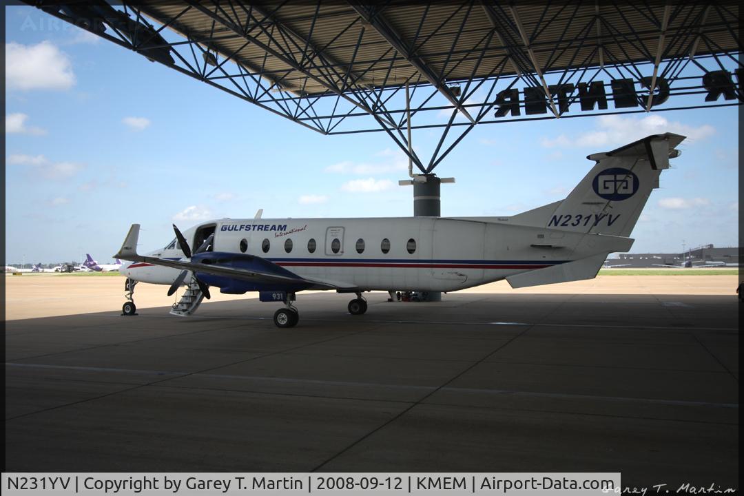 N231YV, 1996 Beech 1900D C/N UE-231, Repositioning the planes to Cheyenne, Wyoming for Great Lakes. Pit stop in Memphis.