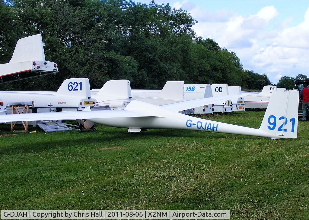 G-DJAH, 1997 Schempp-Hirth Discus b C/N 572, at the Bristol Gliding Club, Nympsfield