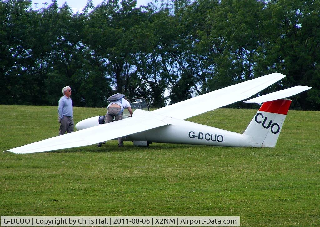 G-DCUO, 1973 Pilatus B4-PC11 C/N 040, waiting for a tow back to its home base at nearby Aston Down