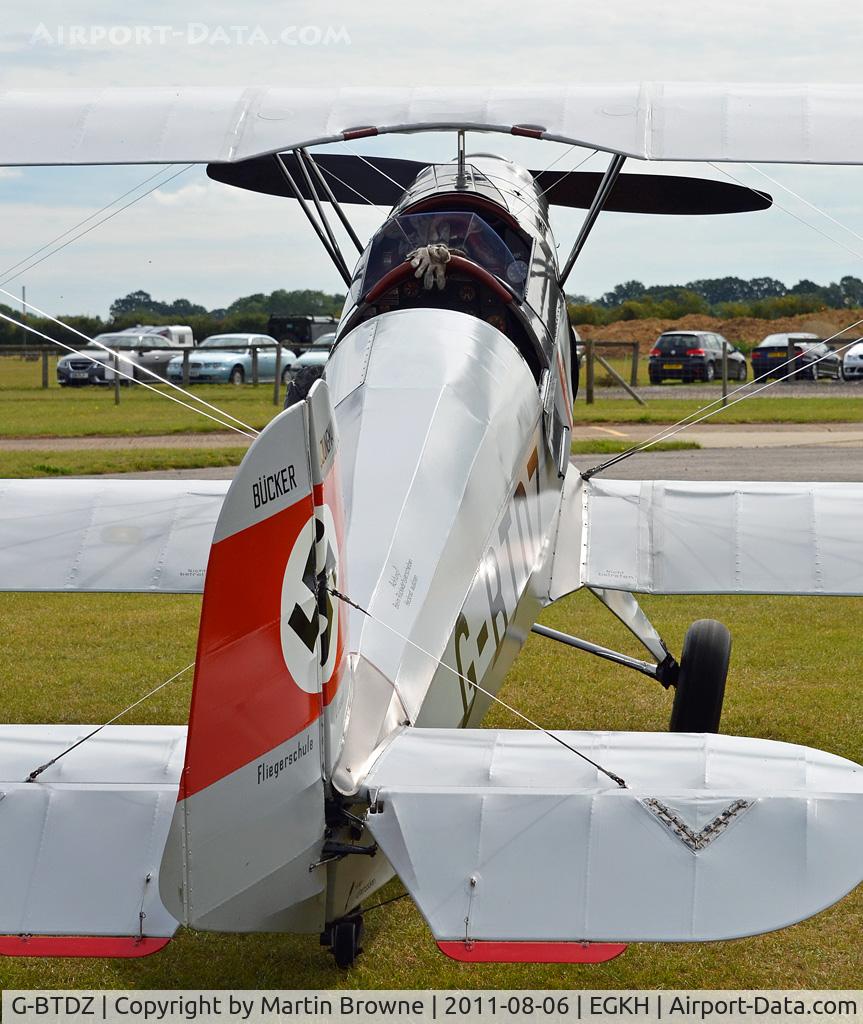 G-BTDZ, 1957 CASA 1-131E Jungmann C/N 2104, SHOT FROM THE TAIL