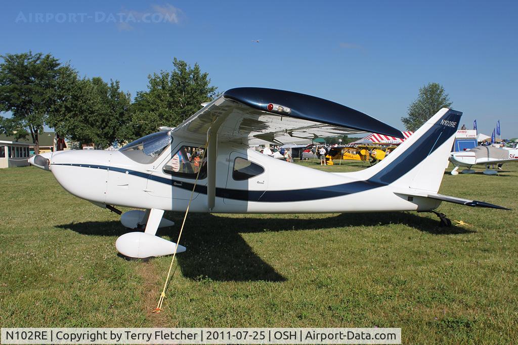 N102RE, 2006 Glasair GS-2 Sportsman C/N 7182, 2006 Eastman Richard P GS-2 SPORTSMAN, c/n: 7182 at 2011 Oshkosh