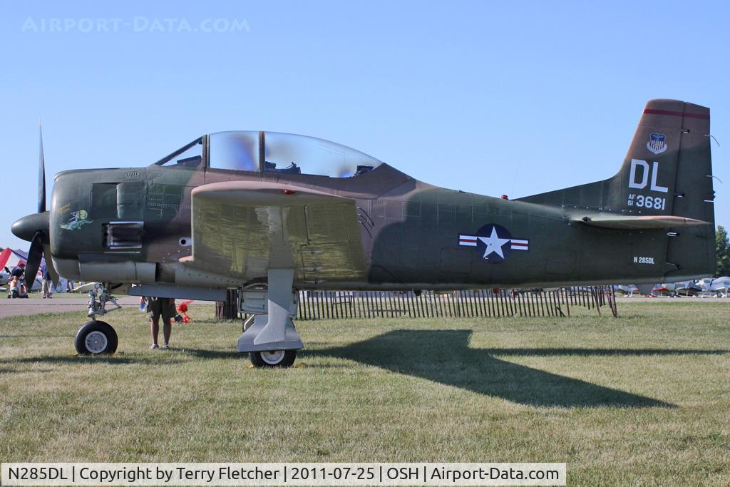 N285DL, 1951 North American T-28D Trojan C/N 174-219 (51-3681), 1951 North American T-28D, c/n: 513681 at 2011 Oshkosh