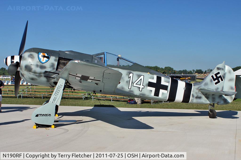 N190RF, Focke-Wulf Fw-190A-9 C/N 980 574, Focke Wulf Flugzeugbau FW 190A-9, c/n: 980 574 at 2011 Oshkosh
