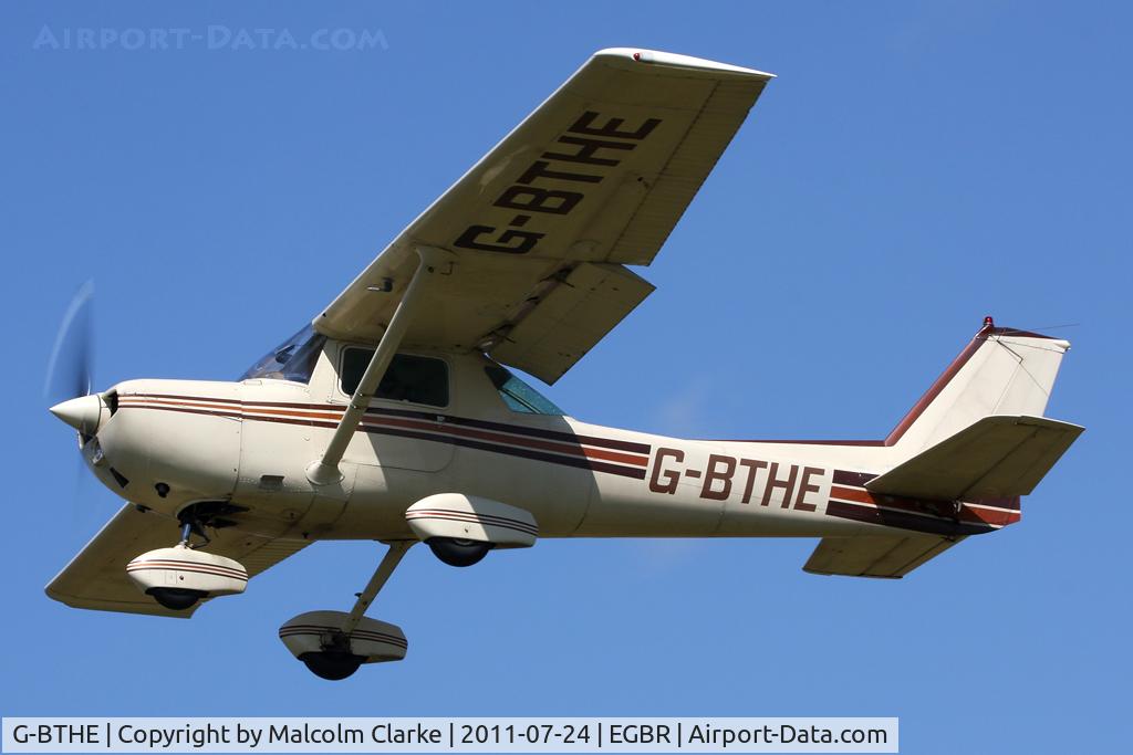 G-BTHE, 1974 Cessna 150L C/N 150-75340, Cessna 150L at Breighton Airfield's Wings & Wheels Weekend, July 2011.