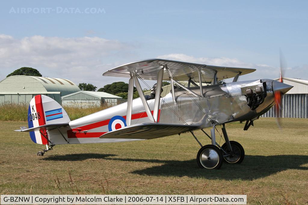 G-BZNW, 2003 Isaacs Fury II C/N PFA 011-13402, Isaacs Fury II at Fishburn Airfield, July 2006.