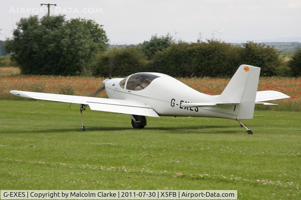G-EXES, 2005 Europa XS Monowheel C/N PFA 247-13574, Europa XS at Fishburn Airfield July 2011.