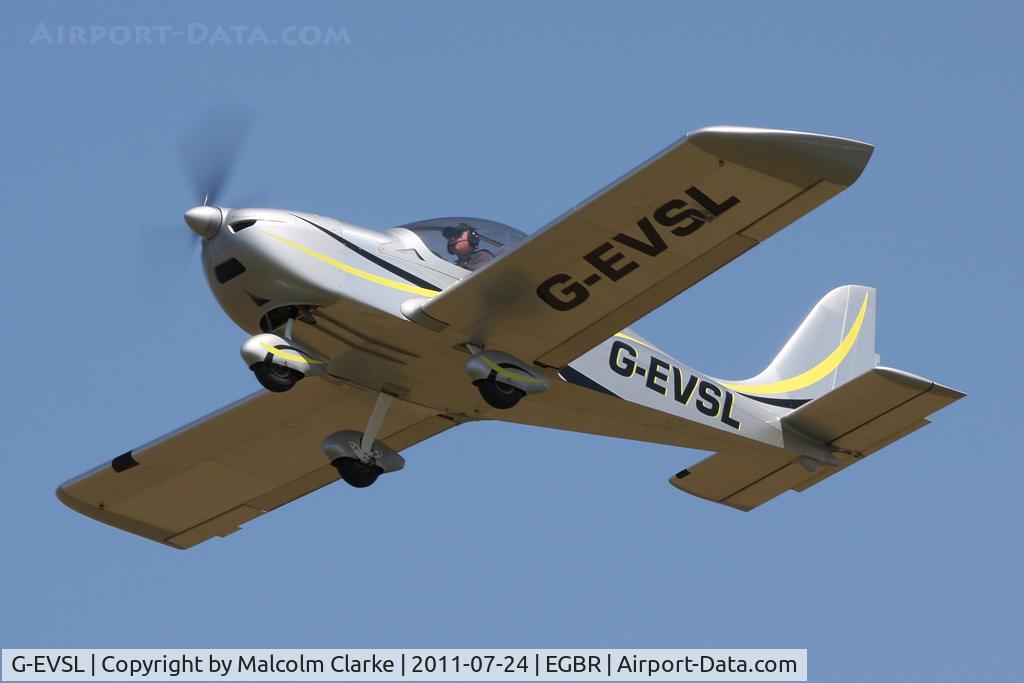 G-EVSL, 2009 Aerotechnik EV-97 Eurostar SL C/N LAA 315B-14891, Aerotechnik EV-97 Eurostar SL at Breighton Airfield's Wings & Wheels Weekend, July 2011.
