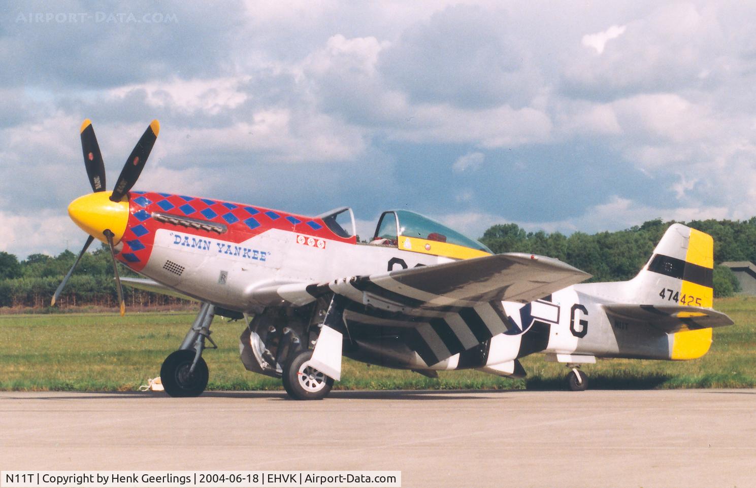 N11T, 1945 North American P-51D Mustang C/N 122-40965, Dutch AF Open House, Volkel AFB 2004