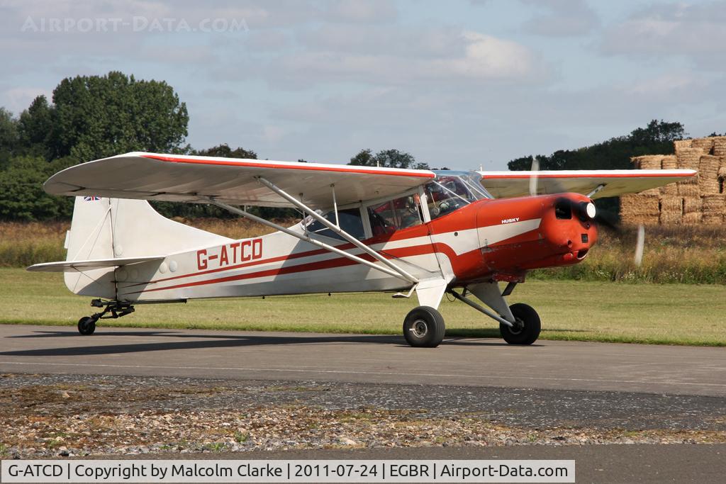 G-ATCD, 1965 Beagle D-5/180 Husky C/N 3683, Beagle D-5-180 Husky at Breighton Airfield's Wings & Wheels Weekend, July 2011.