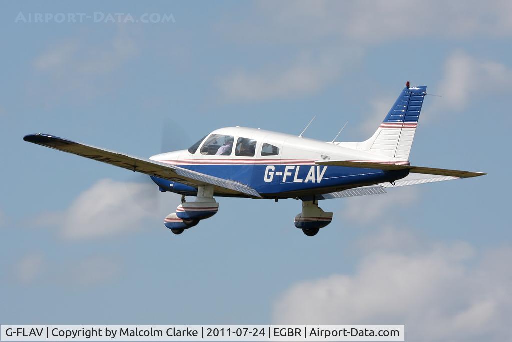 G-FLAV, 1980 Piper PA-28-161 Warrior ll C/N 28-8016283, Piper PA-28-161 Cherokee Warrior II at Breighton Airfield's Wings & Wheels Weekend, July 2011.