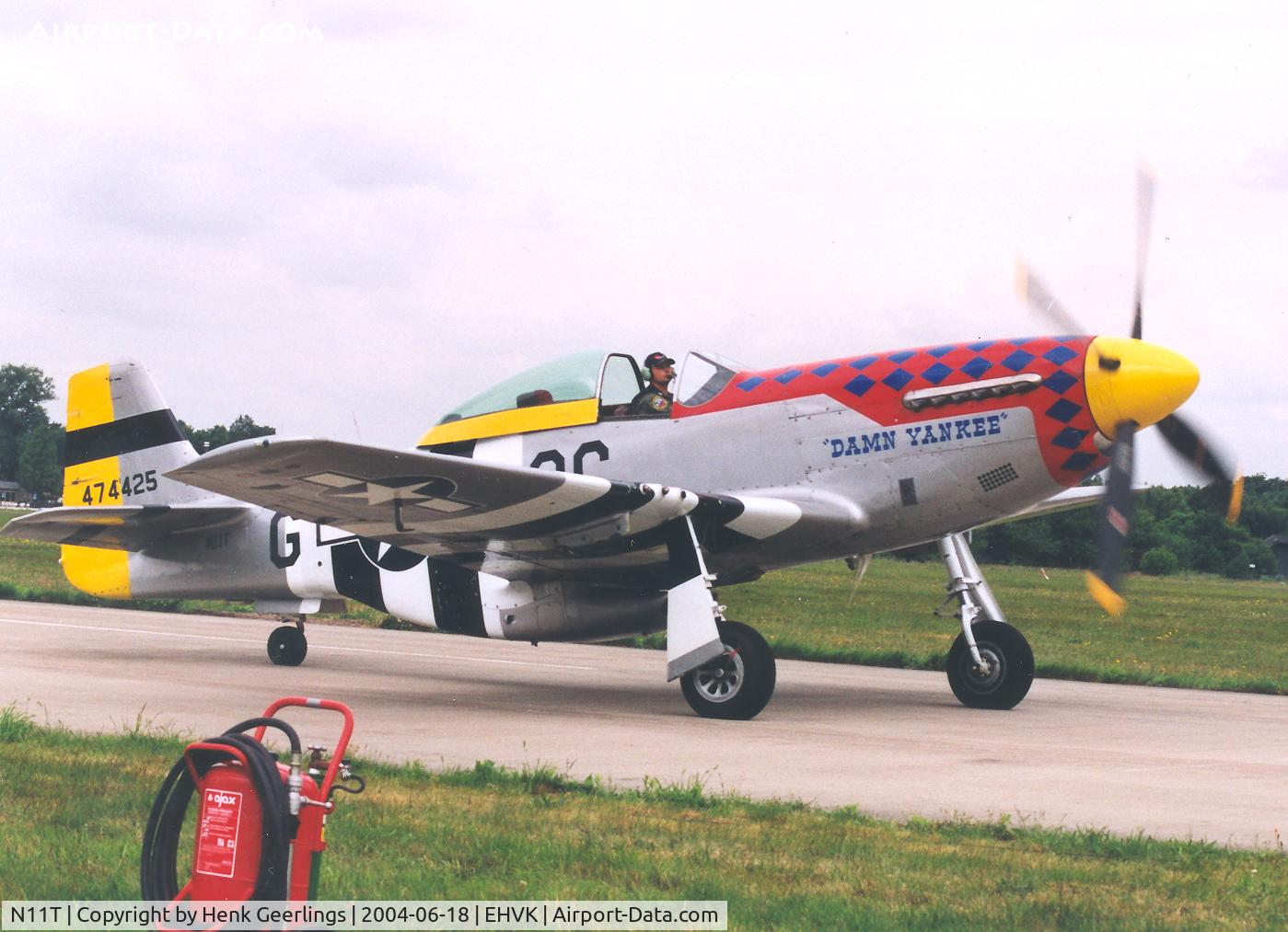 N11T, 1945 North American P-51D Mustang C/N 122-40965, Dutch AF Open House , Volkel AFB , 2004