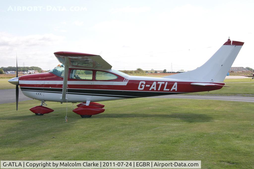 G-ATLA, 1966 Cessna 182J Skylane C/N 182-56923, Cessna 182J at Breighton Airfield's Wings & Wheels Weekend, July 2011.