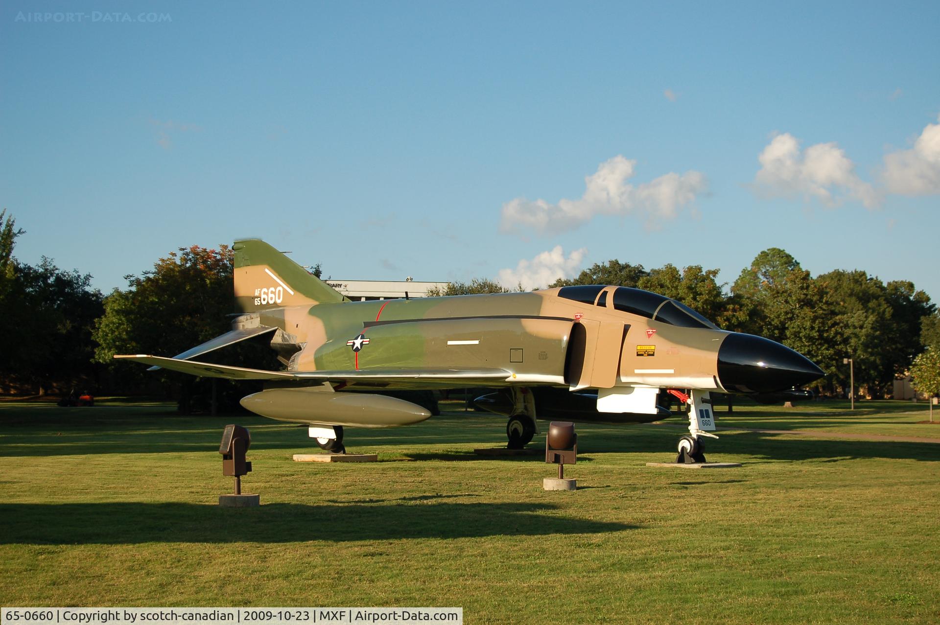 65-0660, 1965 McDonnell EF-4D Phantom II C/N 1674, 1965 McDonnell EF-4D-27-MC Phantom II on display at Maxwell AFB, Montgomery, AL