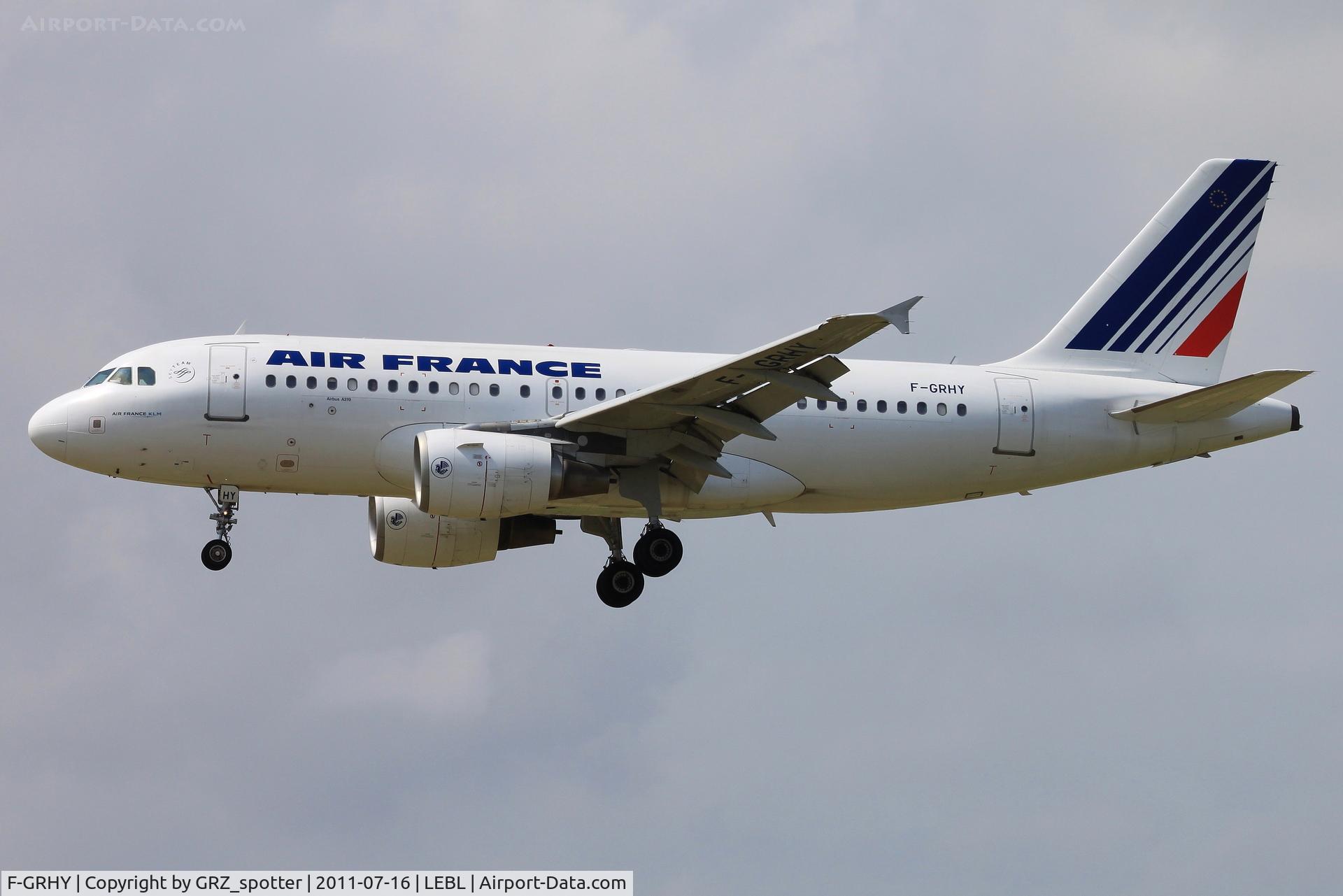 F-GRHY, 2001 Airbus A319-111 C/N 1616, .....