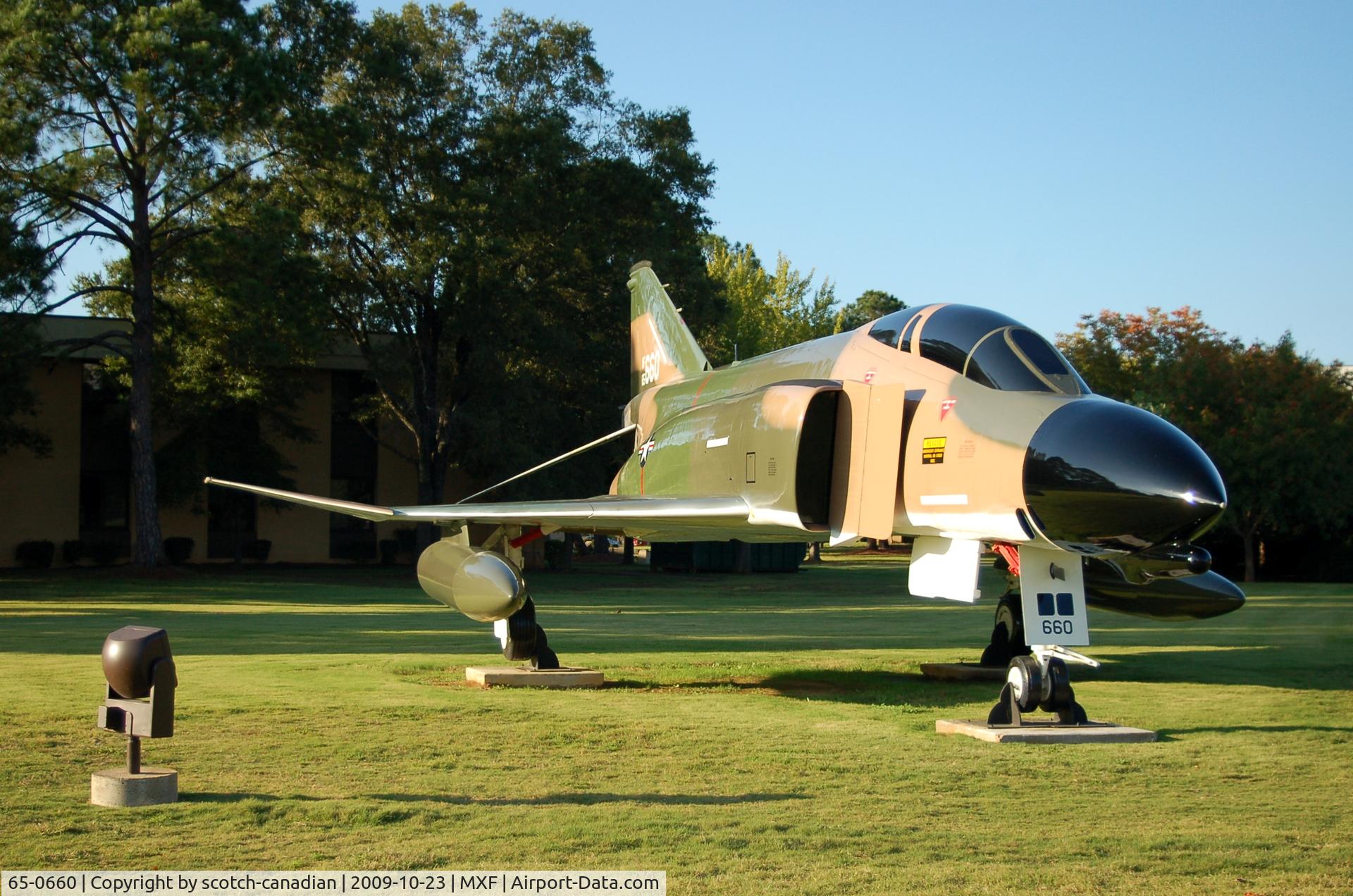 65-0660, 1965 McDonnell EF-4D Phantom II C/N 1674, 1965 McDonnell EF-4D-27-MC Phantom II on display at Maxwell AFB, Montgomery, AL