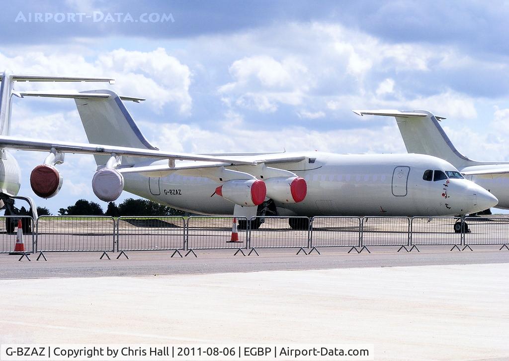 G-BZAZ, 2000 British Aerospace Avro 146-RJ100 C/N E3369, ex BA CityFlyer in storage at Kemble