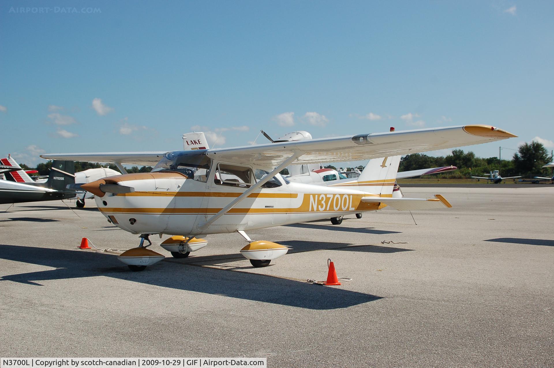N3700L, 1965 Cessna 172G C/N 17253869, 1966 Cessna 172G No. N3700L at Gilbert Airport, Winter Haven, FL