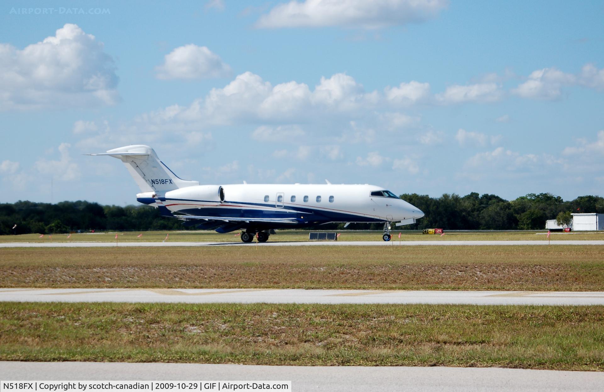 N518FX, 2005 Bombardier Challenger 300 (BD-100-1A10) C/N 20046, 2005 Bombardier BD-100-1A10 No. N518FX at Gilbert Airport, Winter Haven, FL
