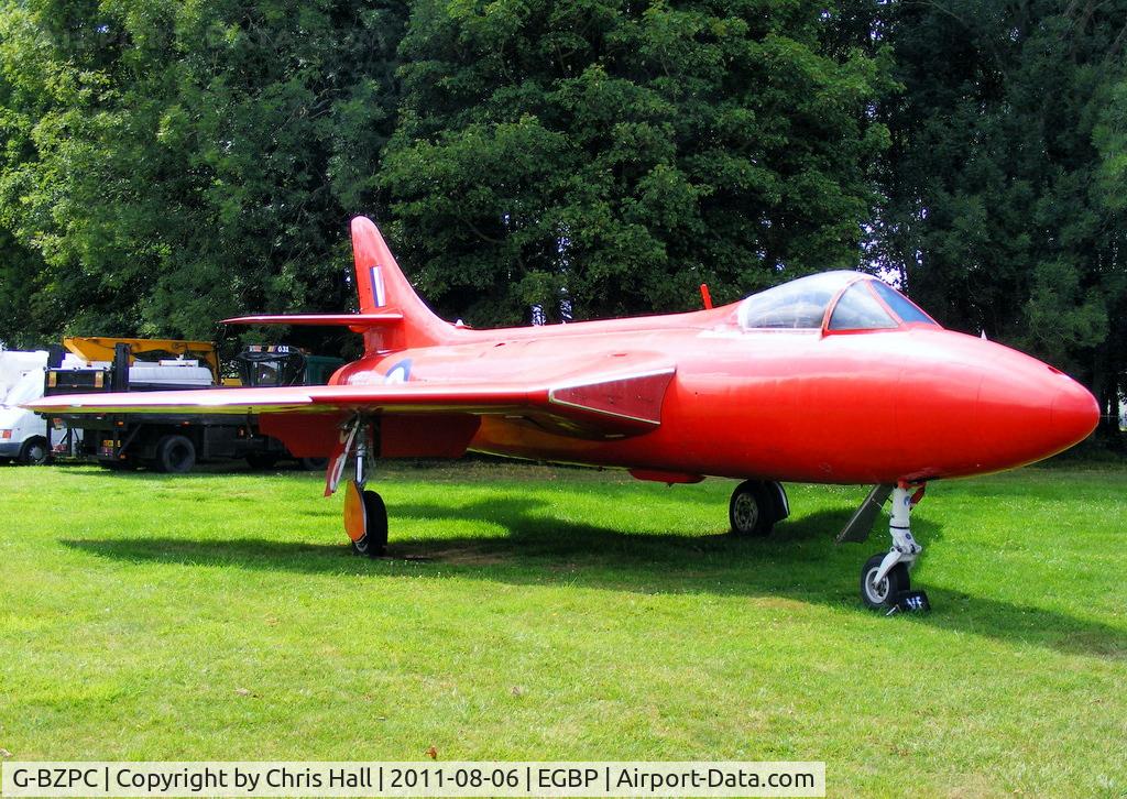 G-BZPC, 1955 Hawker Hunter GA.11 C/N HABL-003061, Painted to represent the prototype F.3 WB188 'World Air Speed Record', flown by Sqn. Ldr. Neville Duke at RAF Tangmere, 7th September 1953, setting a record of 727 mph. Its true former RAF serial was XF300