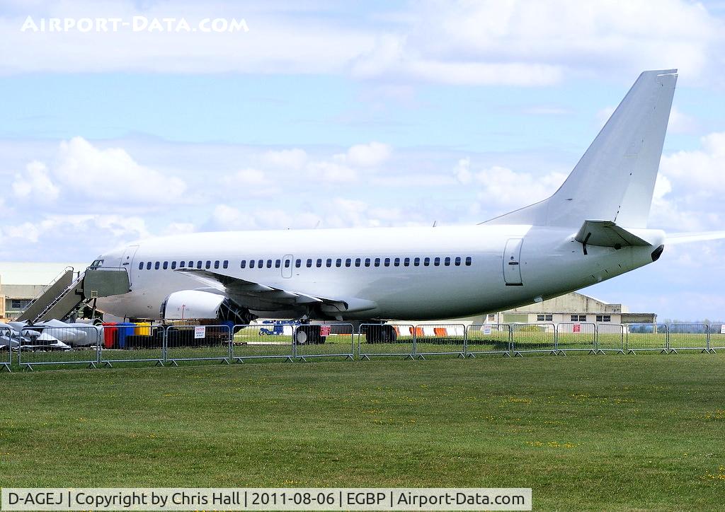 D-AGEJ, 1988 Boeing 737-3L9 C/N 24221, ex Germania B737 being parted out before being scrapped at Kemble