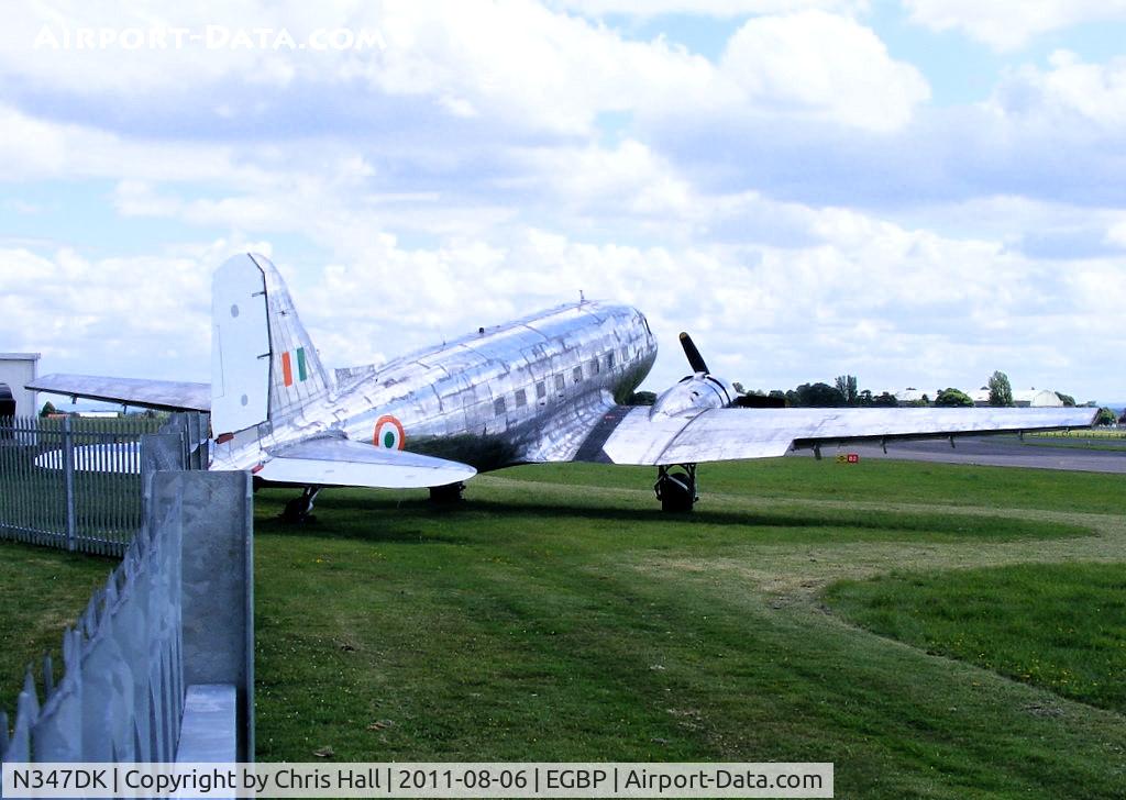 N347DK, 1944 Douglas DC-3A-467 (C-47B) C/N 16072/32820, now stripped to bare metal and wearing Indian Air Force roundels. Due to become the founding member of the Indian Air Force Memorial Flight.