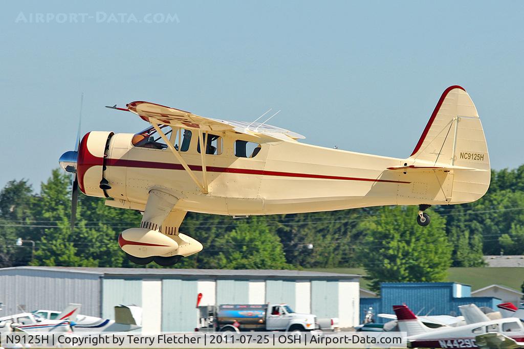 N9125H, 1943 Howard Aircraft DGA-15P C/N 767, 1943 Howard Aircraft DGA-15P, c/n: 767 arriving at 2011 Oshkosh