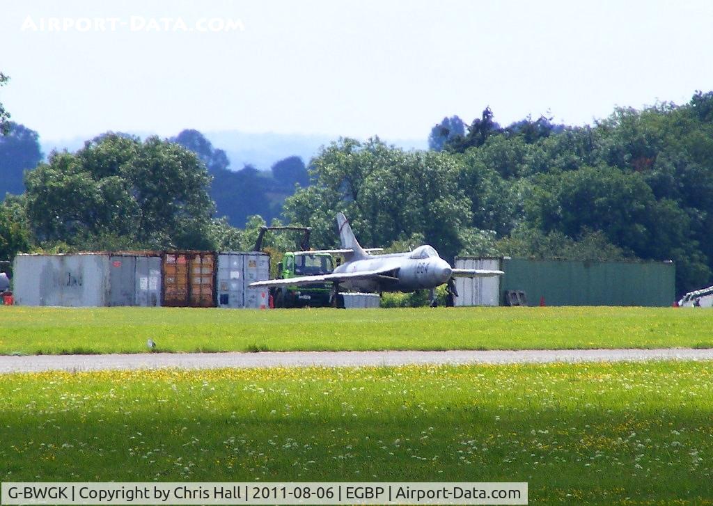 G-BWGK, 1955 Hawker Hunter GA.11 C/N HABL-003032, in storage at Kemble, CofA expired 11/07/2001. De-registered by the CAA 16/03/2011