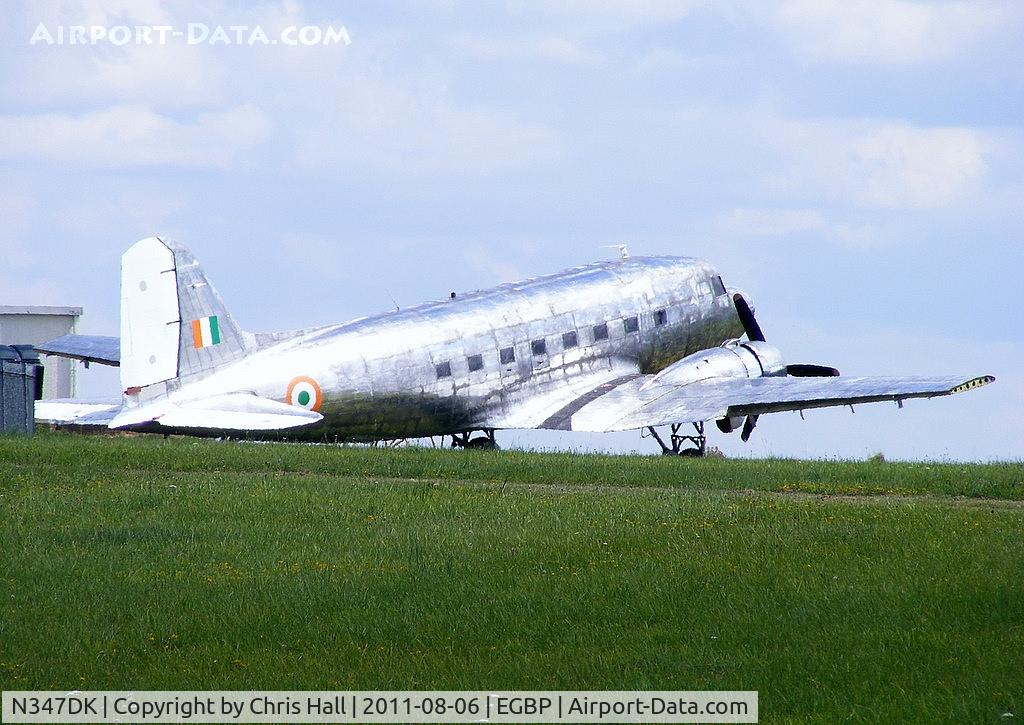 N347DK, 1944 Douglas DC-3A-467 (C-47B) C/N 16072/32820, now stripped to bare metal and wearing Indian Air Force roundels. Due to become the founding member of the Indian Air Force Memorial Flight.