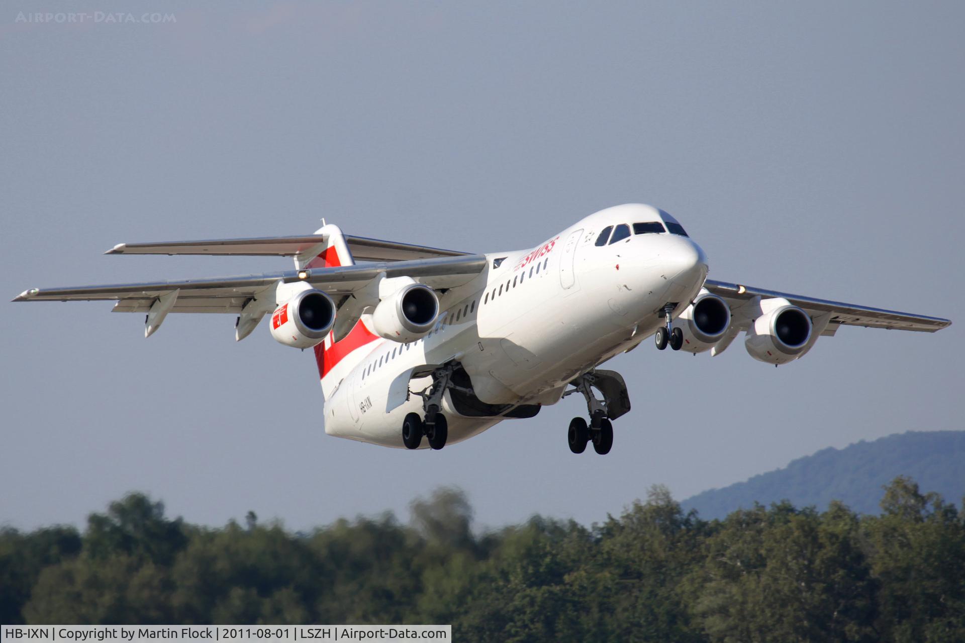 HB-IXN, 1996 British Aerospace Avro 146-RJ100 C/N E3286, .....