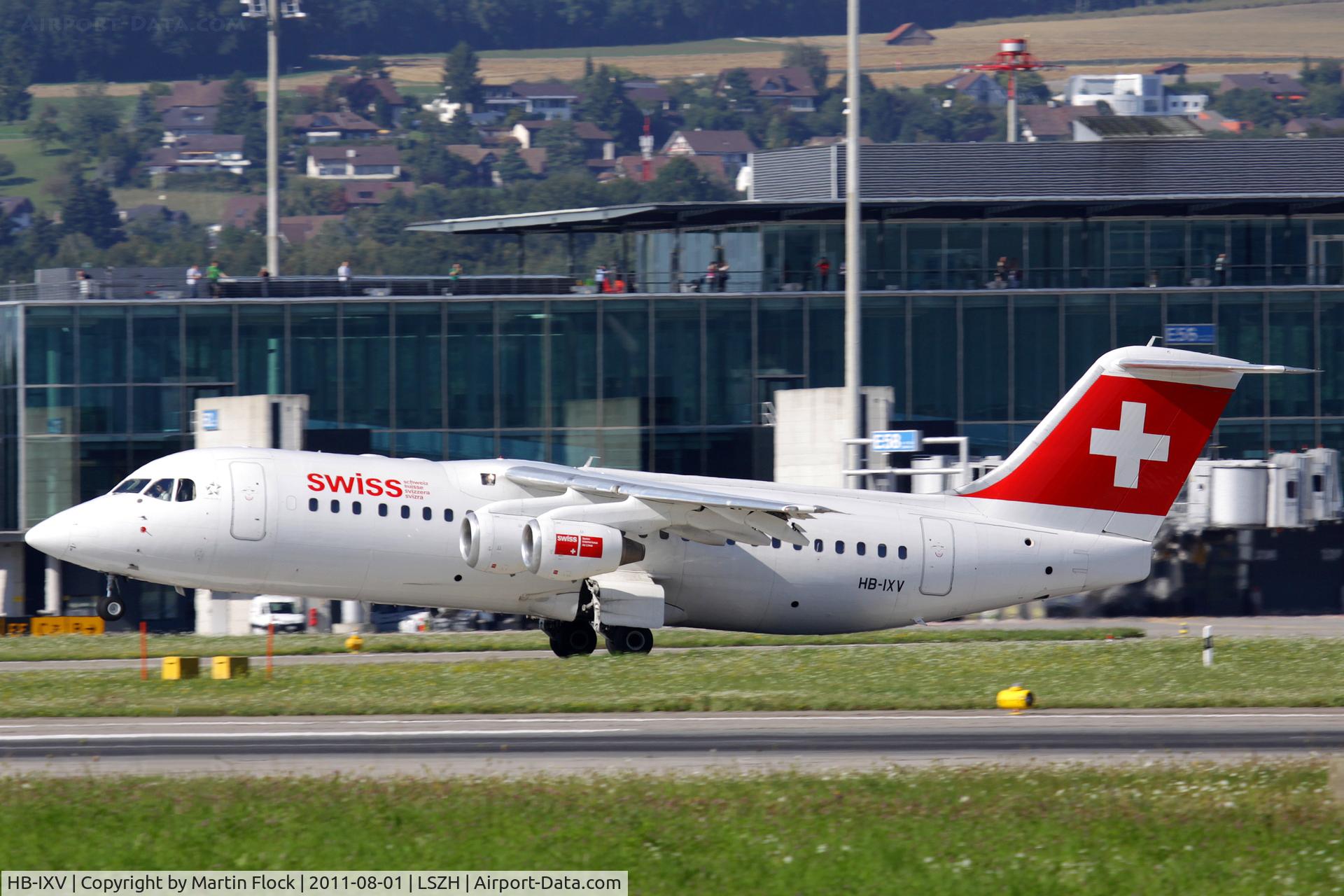 HB-IXV, 1995 British Aerospace Avro 146-RJ100 C/N E3274, .....