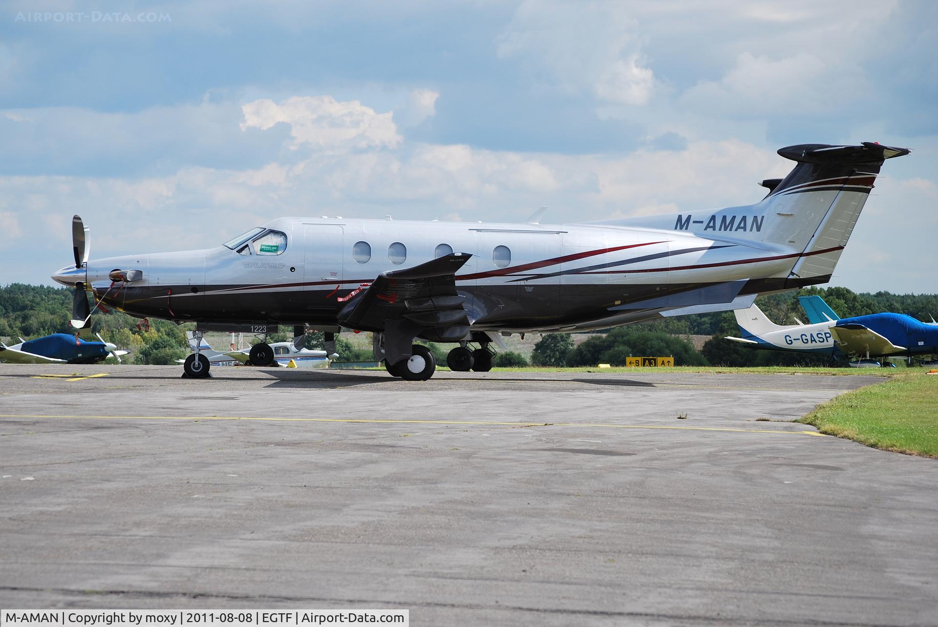 M-AMAN, 2010 Pilatus PC-12/47E C/N 1223, Pilatus PC12/47E at Fairoaks