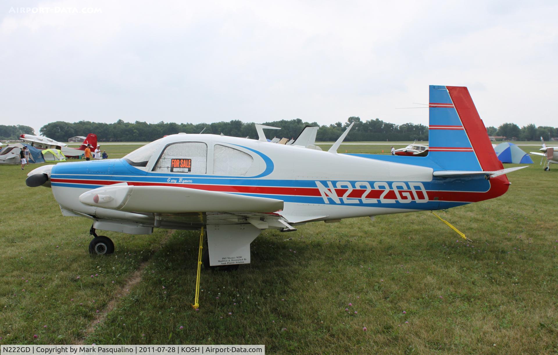N222GD, 1962 Mooney M20C Ranger C/N 2185, Mooney M20C