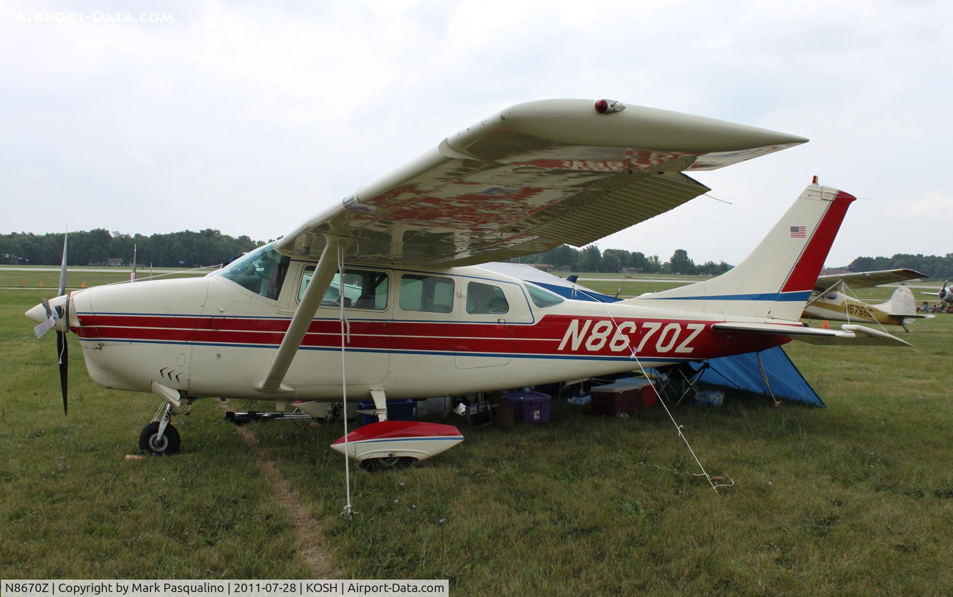 N8670Z, 1968 Cessna TP206C Turbo Super Skylane C/N P206-0470, Cessna TP206C
