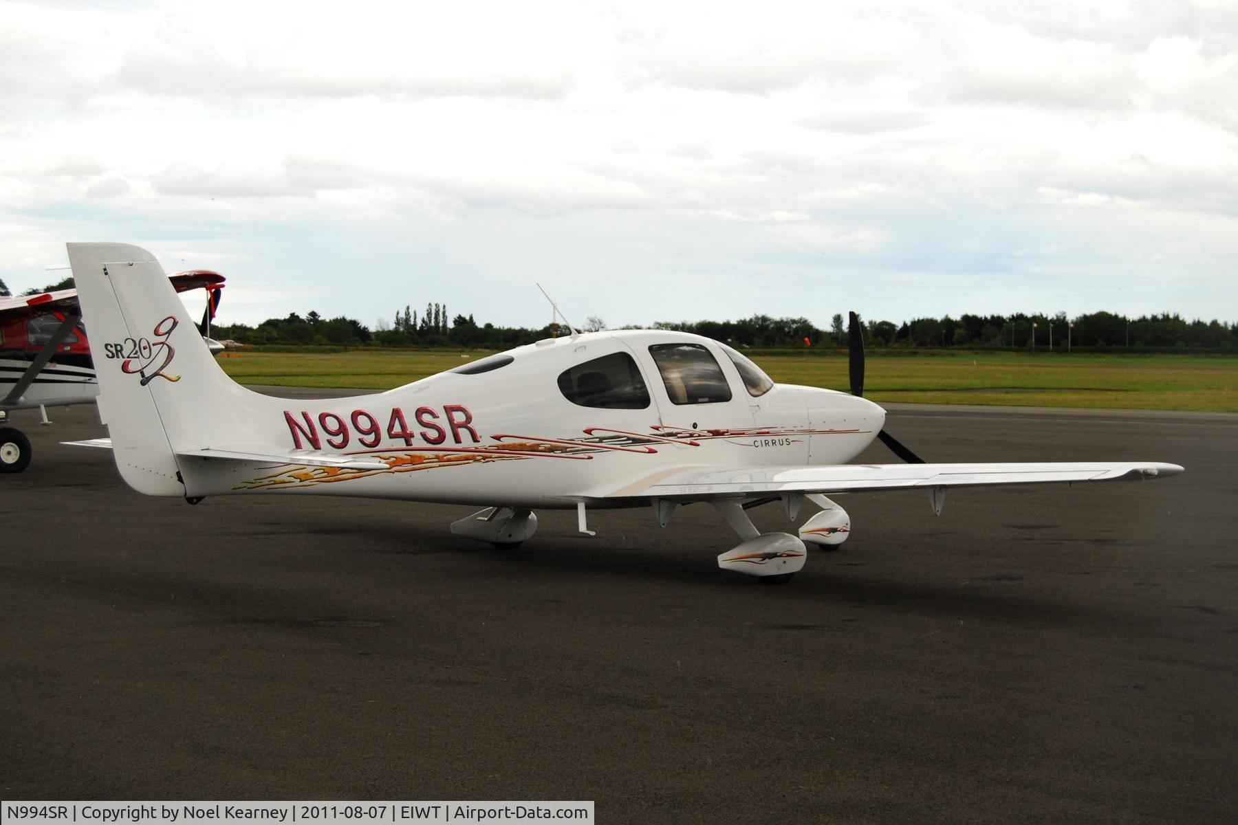 N994SR, 2006 Cirrus SR20 C/N 1669, Parked on the apron at Weston.