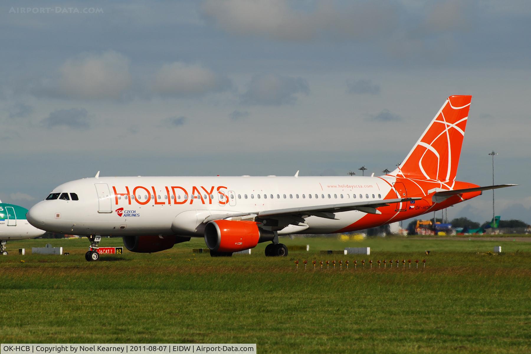OK-HCB, 2004 Airbus A320-214 C/N 2180, Lining up for departure off Rwy 28.