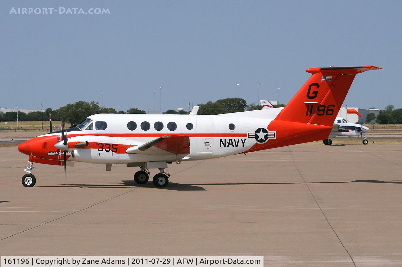 161196, Beech TC-12B Huron C/N BJ-12, At Alliance Airport -Tropical Storm Don evac