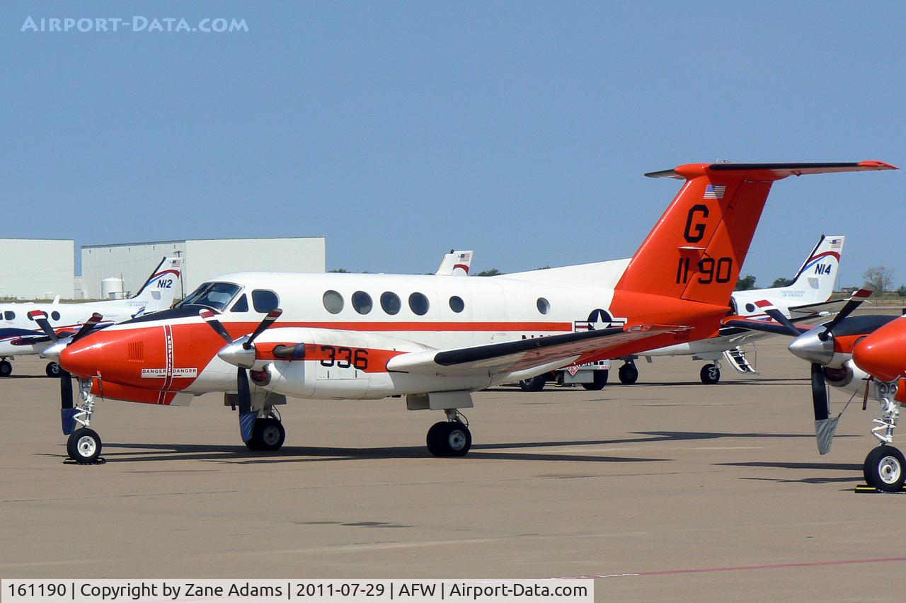 161190, Beech TC-12B Huron C/N BJ-6, At Alliance Airport -Tropical Storm Don evac from NAS Corpus Christie