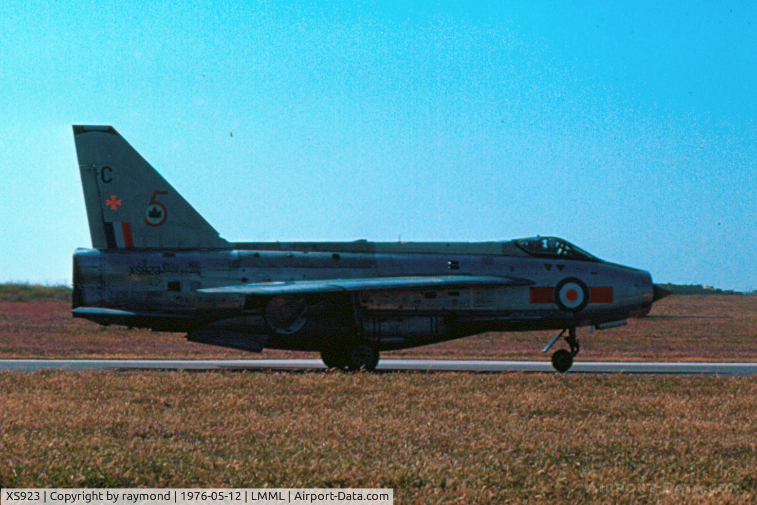 XS923, English Electric Lightning F.6 C/N 95256, Lightning F6 XS923/C 5Sqd RAF