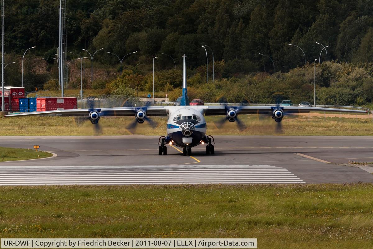 UR-DWF, 1968 Antonov An-12BK C/N 8345802, line up for departure