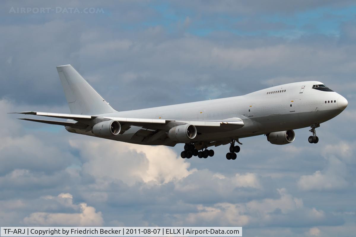 TF-ARJ, 1987 Boeing 747-236SF C/N 23735, on final RW24