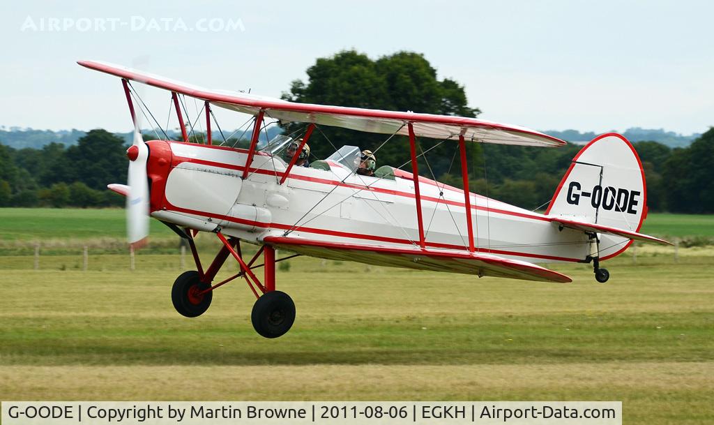 G-OODE, 1947 Stampe-Vertongen SV-4C C/N 500, SHOT AT HEADCORN