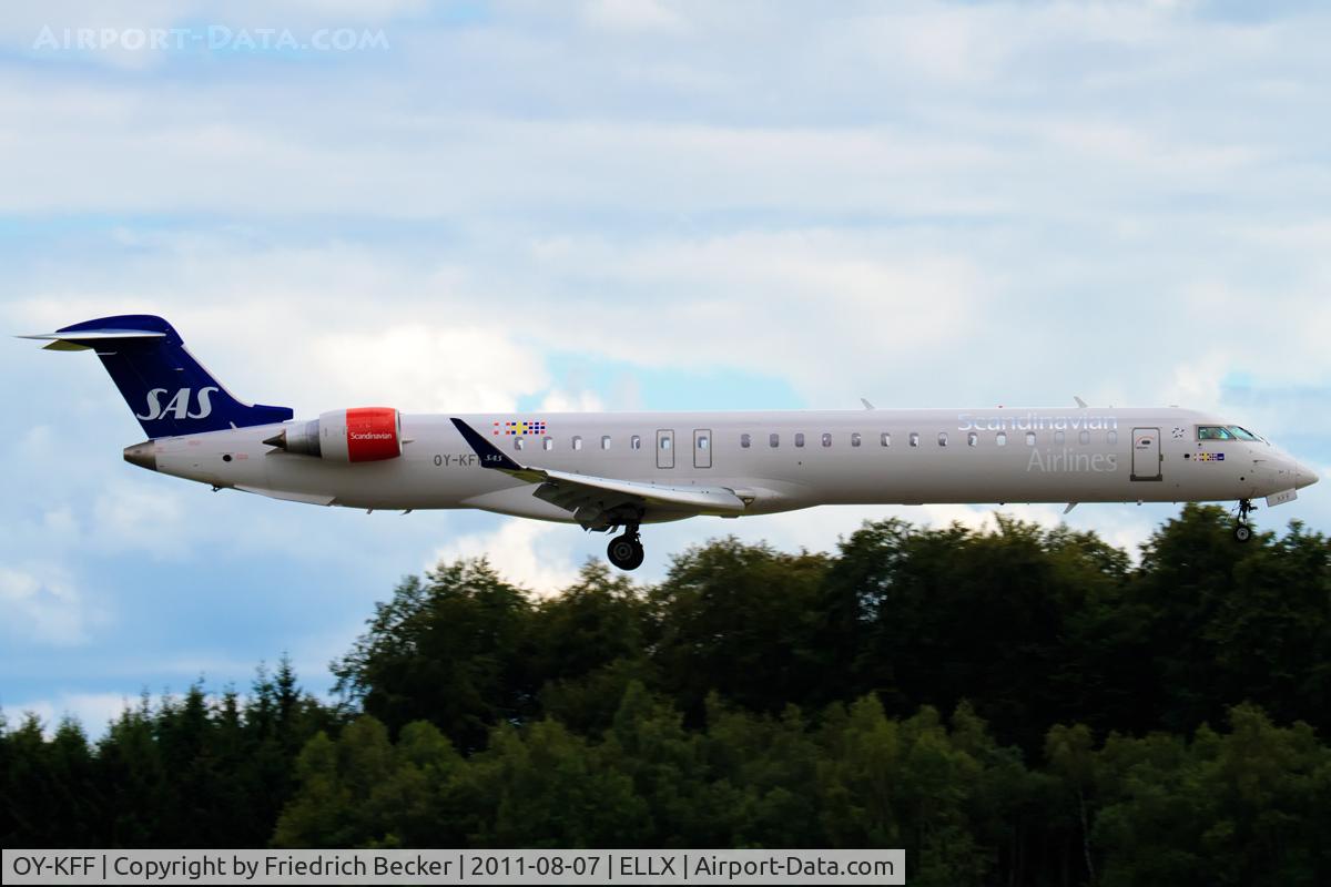 OY-KFF, 2009 Bombardier CRJ-900 (CL-600-2D24) C/N 15231, on final RW24