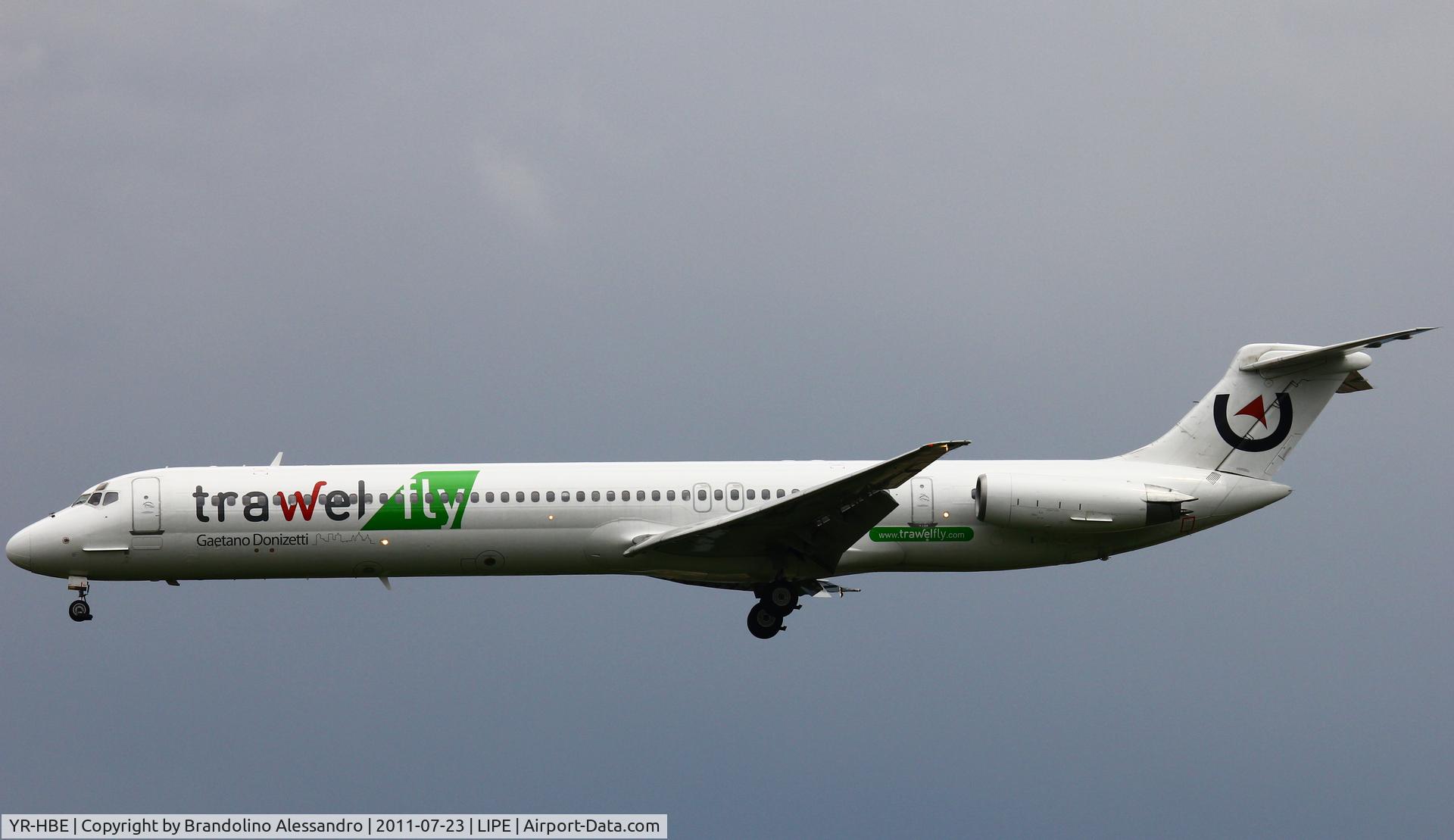 YR-HBE, 1986 McDonnell Douglas MD-83 (DC-9-83) C/N 49396, Landing In Bologna
G.Marconi Airport