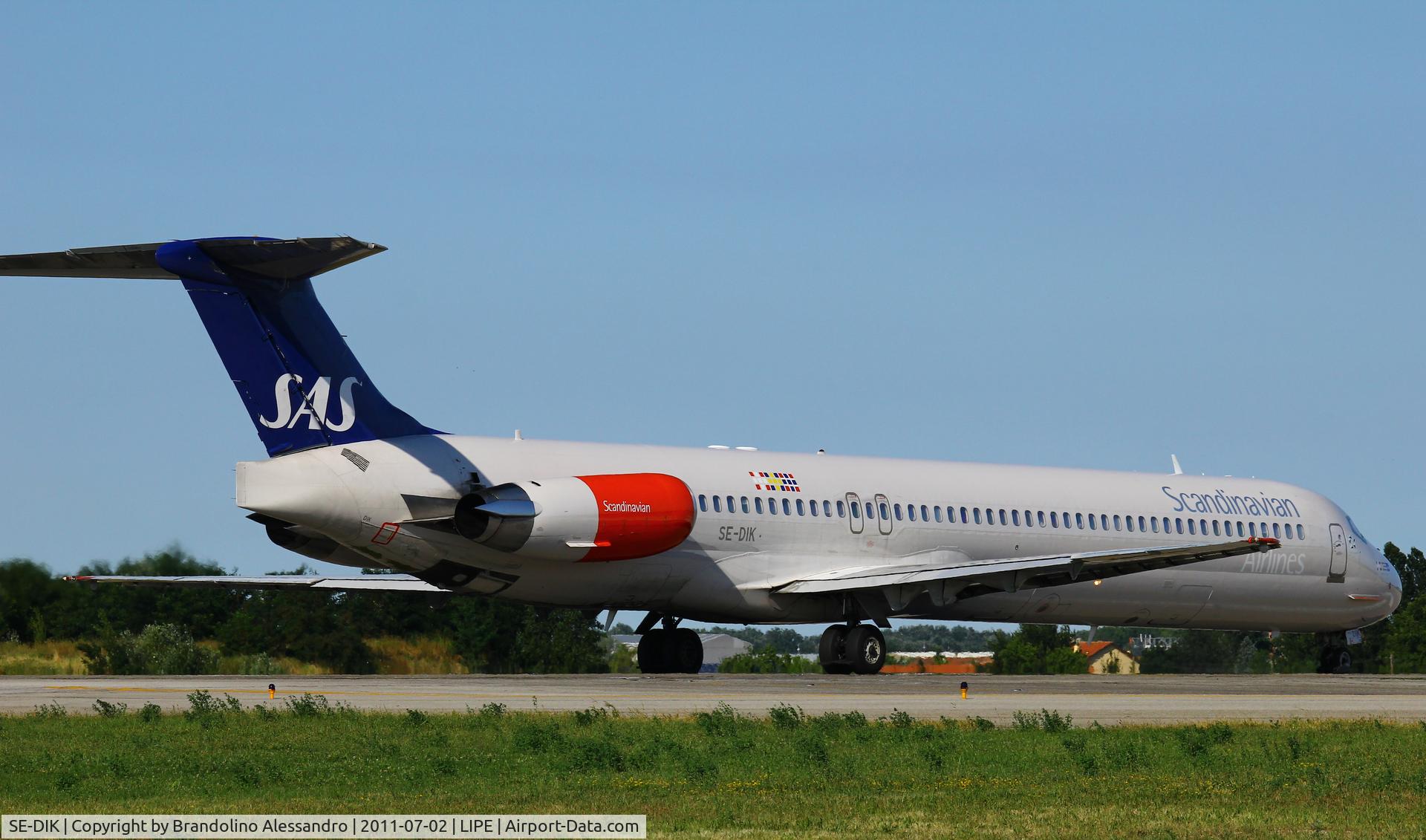 SE-DIK, 1988 McDonnell Douglas MD-82 (DC-9-82) C/N 49728, G.Marconi Airport Bologna