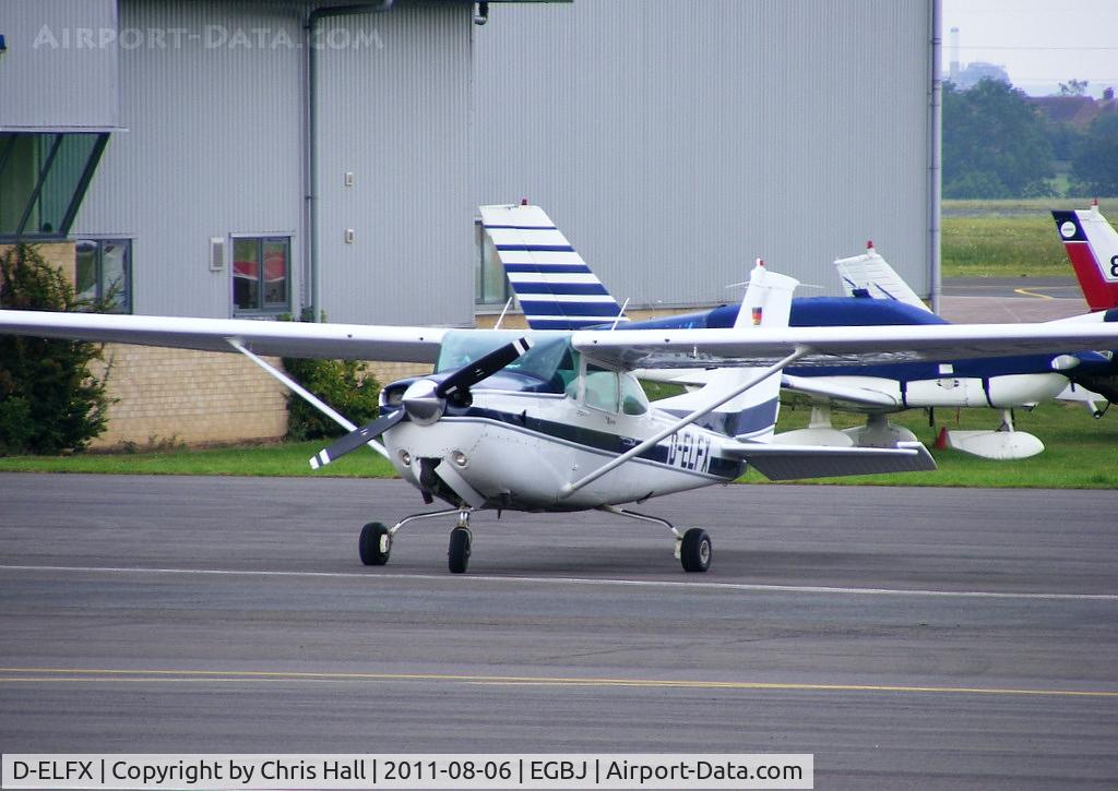 D-ELFX, 1981 Cessna R182 Skylane RG C/N R18201823, visitor to Staverton
