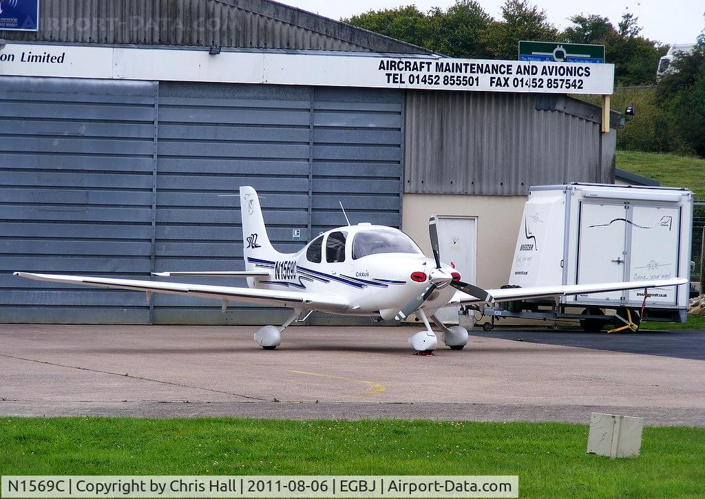 N1569C, 2003 Cirrus SR22 C/N 0581, visiting from its base at Coventry